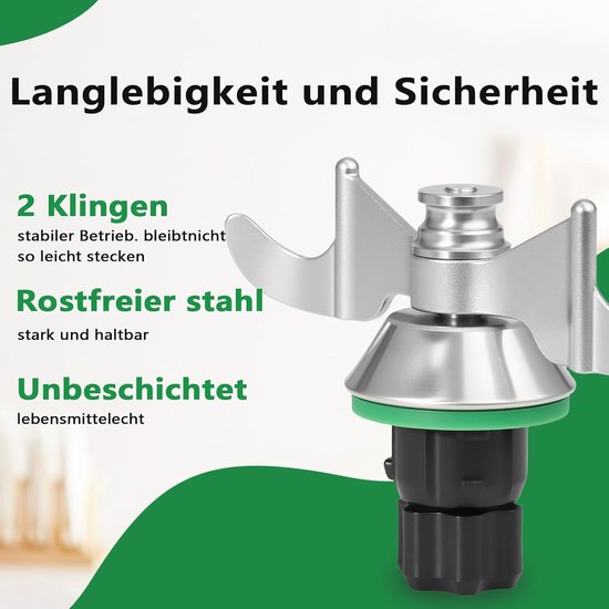 Deegmes voor Thermomix TM6, TM5, roestvrij stalen deegmengmes, geen deegresten en vuilverontreiniging, snelle reiniging van het deegmes, Thermomix accessoires TM6 TM5 mixmes vervanging — afbeelding 5