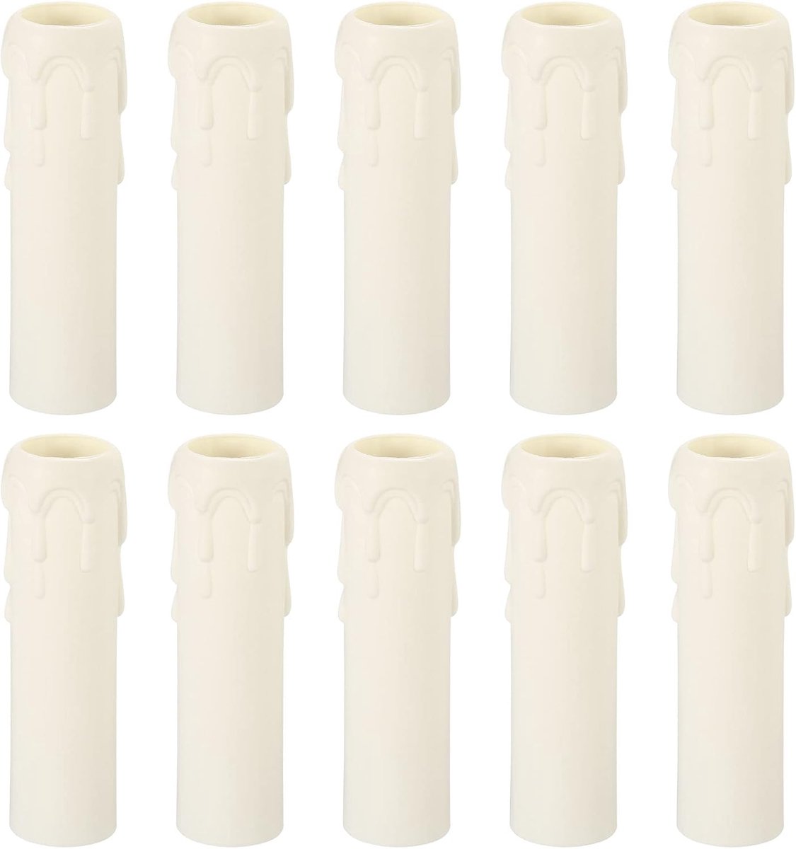 10 stuks stopcontact afdekking kandelaar basis voor E14 kroonluchter 25 x 100 mm wit