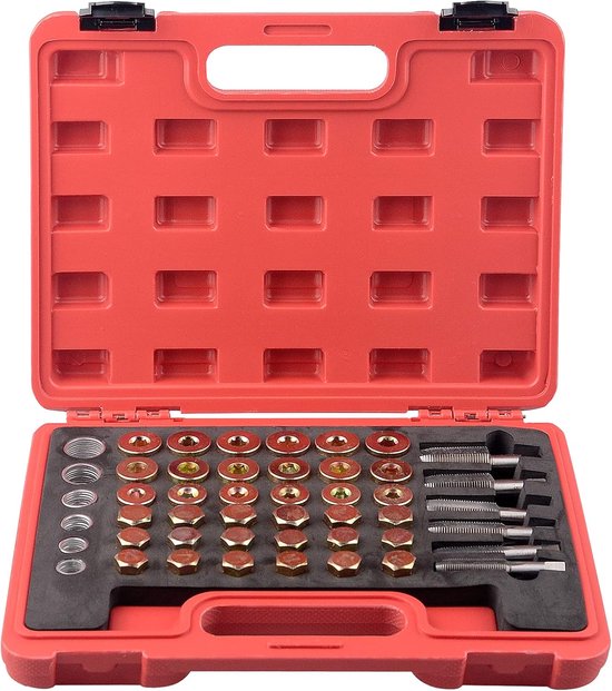 114 stks M13 - M22 Olie Pan Draad Reparatie Kit Sump Versnellingsbak Afvoer Plug Tool Set — afbeelding 2