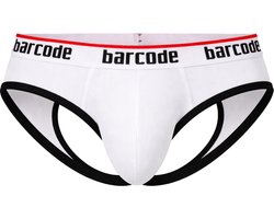 Barcode Berlin Maxime Backless Brief White - MAAT XL - Erotisch Heren Ondergoed - Slip voor Man - Sexy mannen Slip