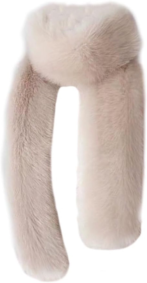 sjaal stola dames lange bontsjaal 180 cm nepbont kraag winter bontkraag bruiloft sjaal bont bruidsstola kunstbont kraag sjaal bontsjaal voor avondjurk jas mantel
