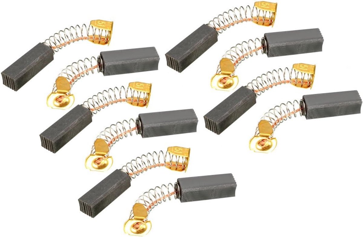 Koolborstels voor elektromotor 20 mm x 7 mm x 6 mm reserveonderdelen, 10 stuks
