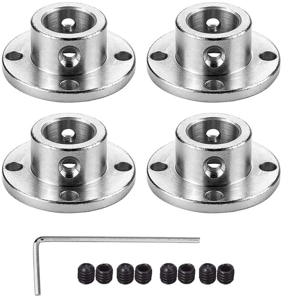 4 x 14 mm flensverbinder, stijve koppelingsaccessoires, asaccessoires voor DIY RC modelbouwmotoren