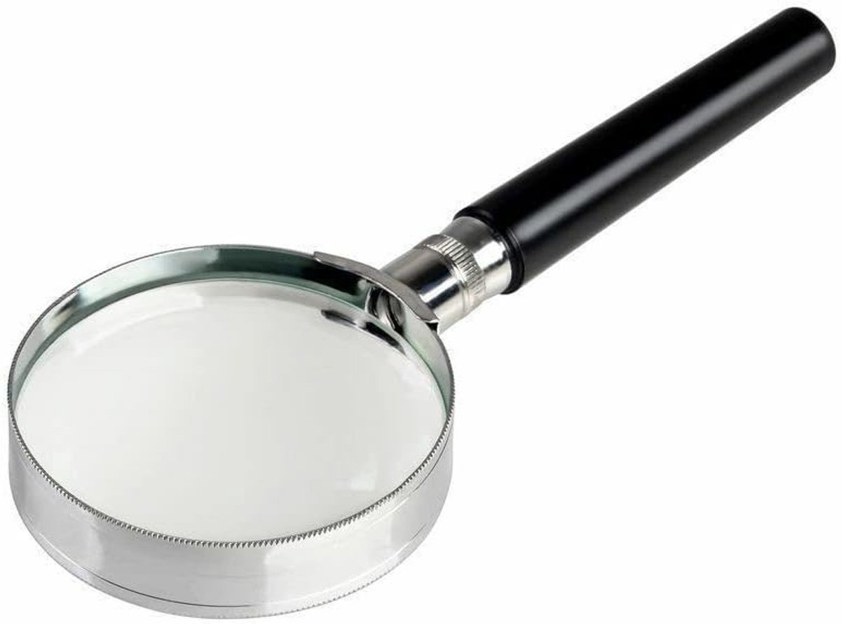 Vergrootglas leesloep 5x vergroting Ø 75 mm vergrootglas handloep