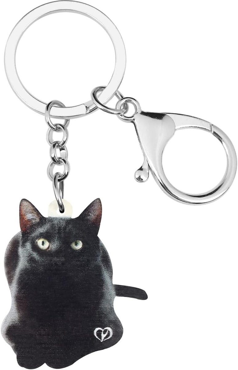 Leuke Halloween Zwarte Kat Sleutelhanger Sleutelhanger Kat Auto Accessoires Voor Vrouwen Tiener Meisjes Charms Katten Geschenken