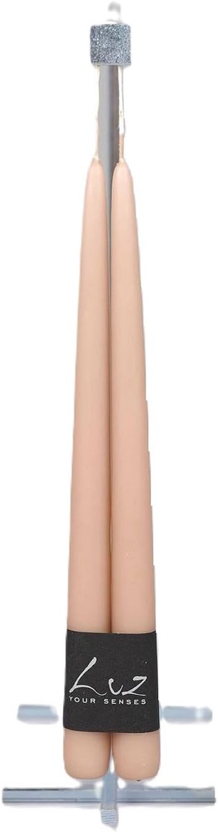 Tafelkaarsen crème 3 x 2 - portobello - D 2,20 cm H 30 - sfeervolle ambiance - SnelShoppen