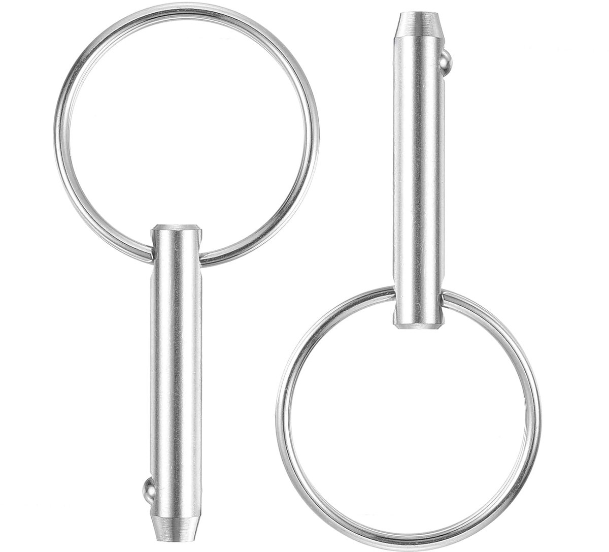 2 stuks snelspanners, 6,3 mm x 25 mm, marine-hardware van roestvrij staal 316 voor Montano-zitplaatsen, scheepsuitrusting, scheepsbouw, zilver