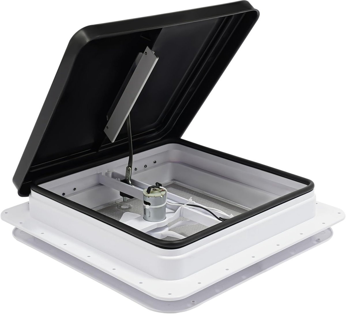 Dakventilator camper 14x14 inch - waterdicht met vliegengaas - effectieve ventilatie - ideaal voor caravans - SnelShoppen