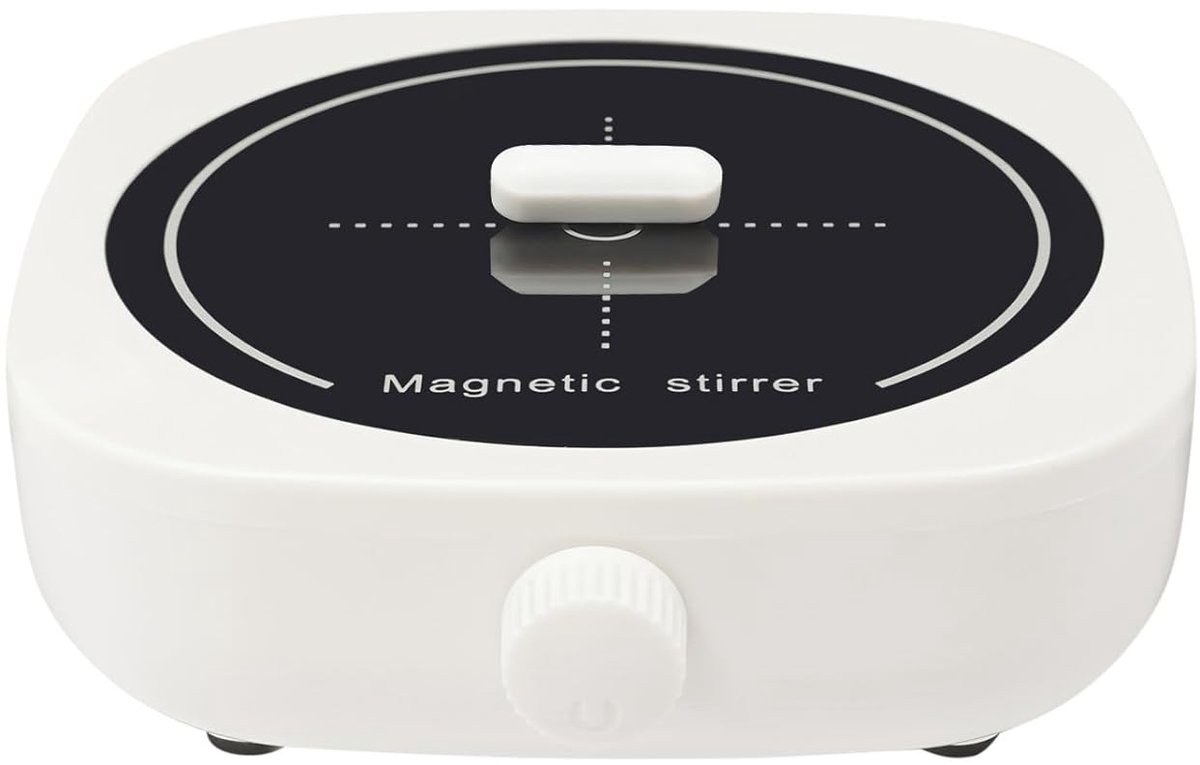 Magnetische roerder 1 liter - compacte stille magneetmixer - 0-4000 omw/min toerentalregeling - SnelShoppen