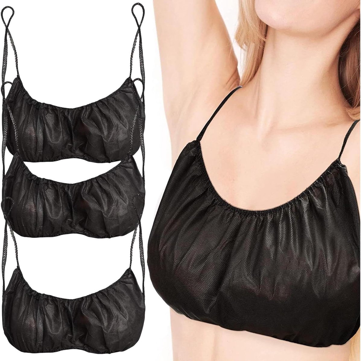 20Pcs Niet-geweven Stof Vrouwen Wegwerp Bras Spa Top Ondergoed Strand Kledingstuk Ondergoed Spray Tanning Brassieres Lingerie