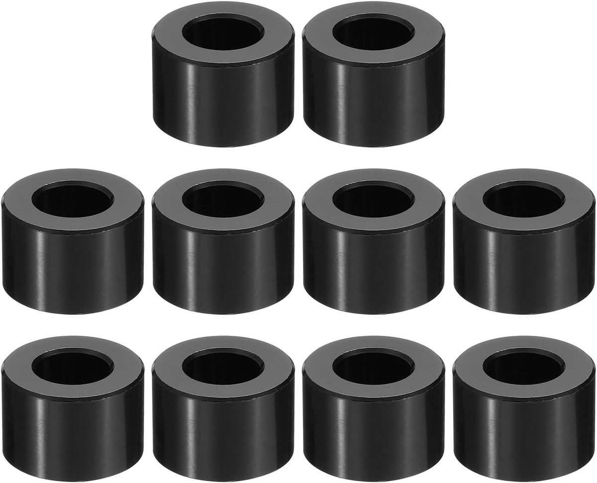 M10 Aluminium Spacers, 10 Stks Metalen Spacer Aluminium 3/8 "ID x 3/4" OD x 9/16" L Aluminium Spacer Schroef Standoff Ronde voor 3/8" of M10 Schroef Bouten