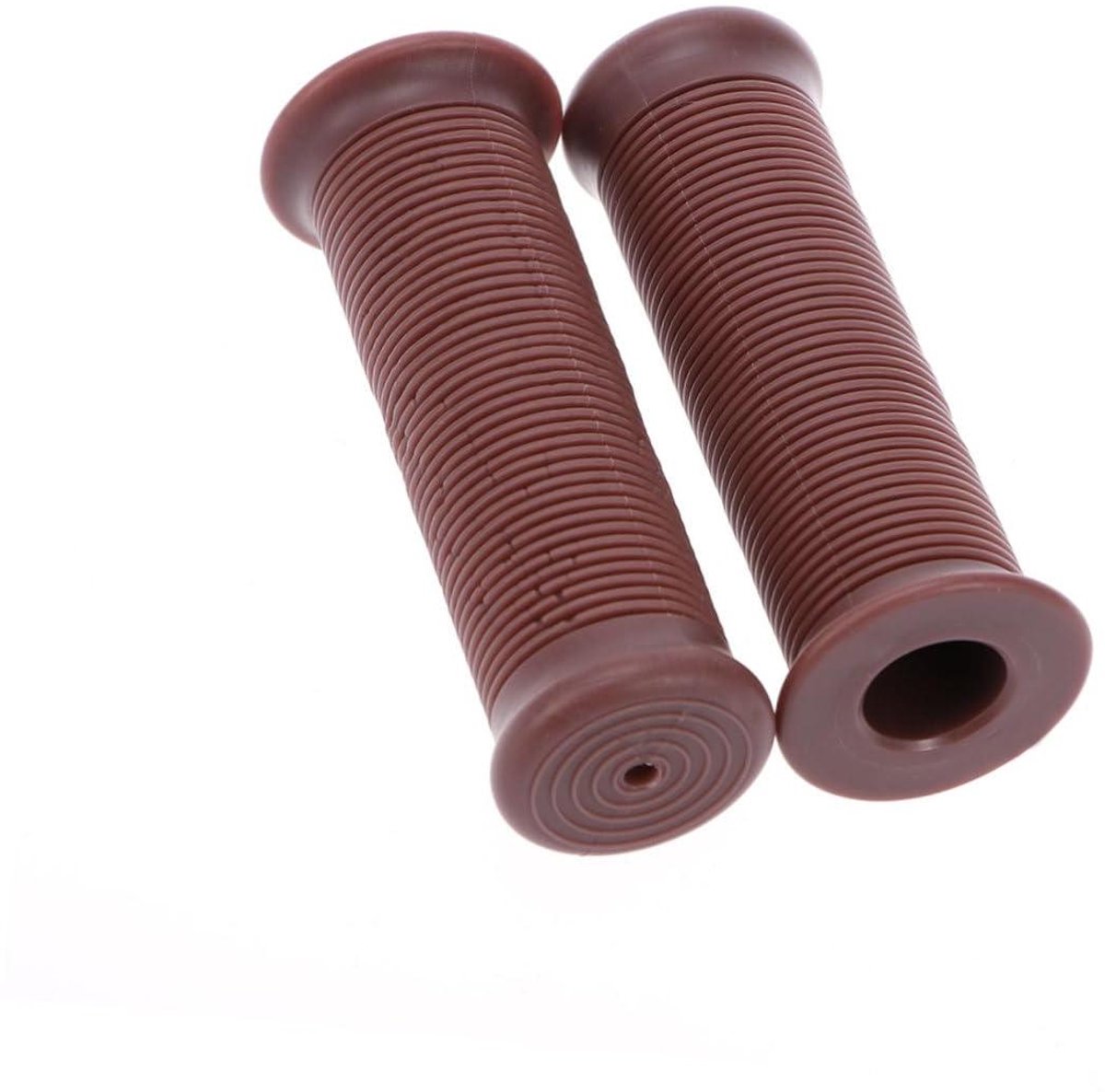 Motorfiets Handvatten - Fietsgrepen Stuurbekleding - Comfortabel Rijden - Schokabsorberend TPU - 12.4 cm - Bruin