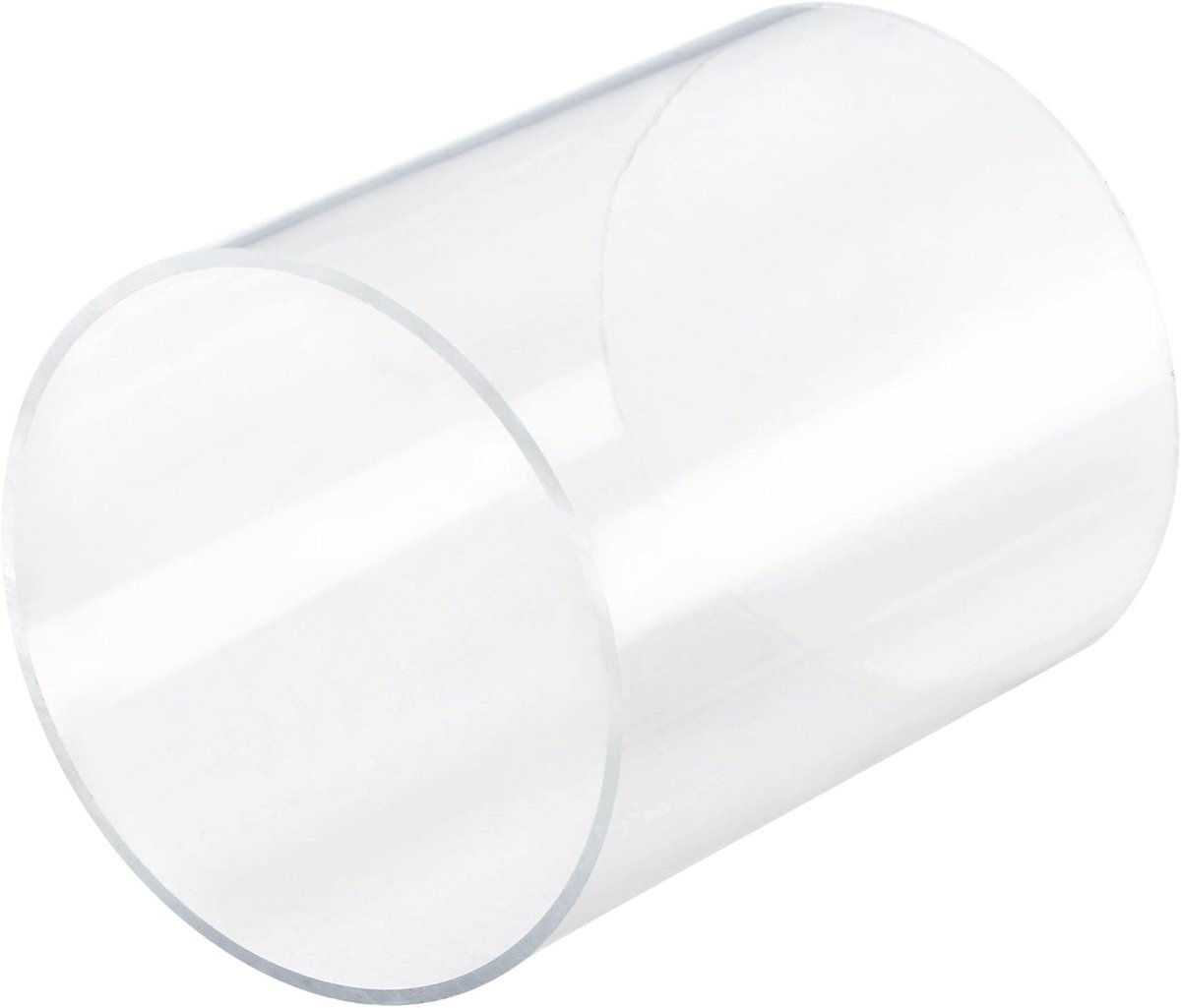 Sourcing map Acrylbuis Starr ronde buis transparant 66 mm ID 70 mm AD 100 mm voor verlichting, modellen, sanitaire installaties, kunsthandwerk