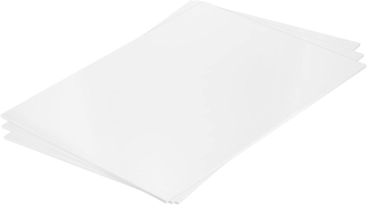 ABS kunststof plaat 40 x 30 x 0,30 cm ABS styreenplaten voor de bouw van modellen DIY handwerk paneel wit 3 stuks