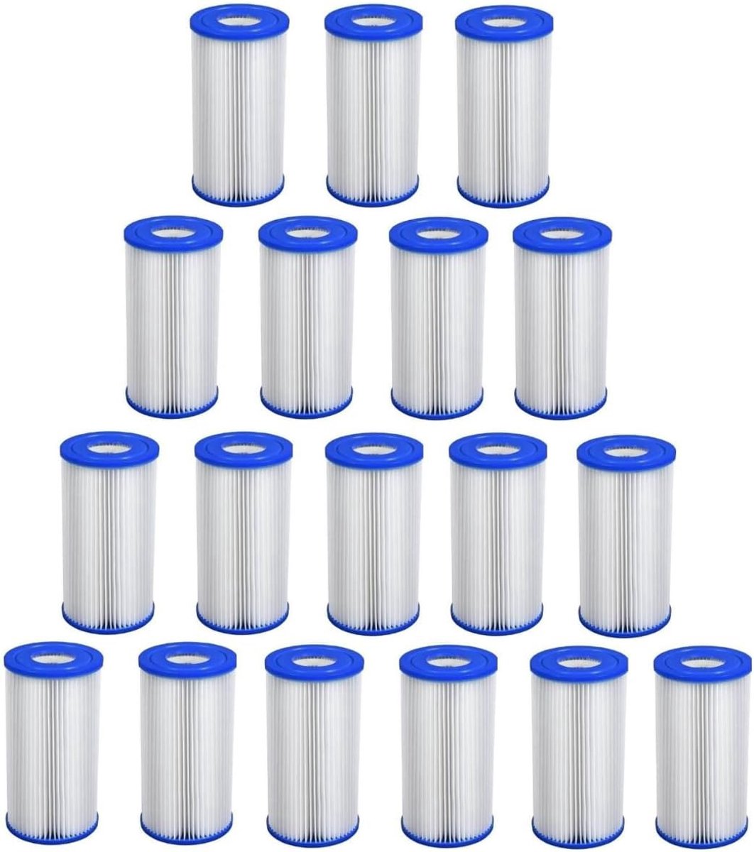 filterpatroon A - set van 18 stuks - voor Intex en Bestway - houdt zwembadwater schoon - SnelShoppen