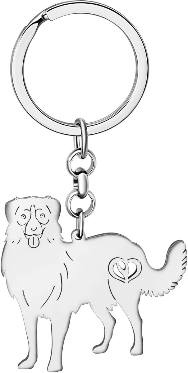 Hondenrassen Sleutelhangers Australische Duitse Herder Border Collie Sleutelhanger Geschenken voor Vrouwen Meisjes