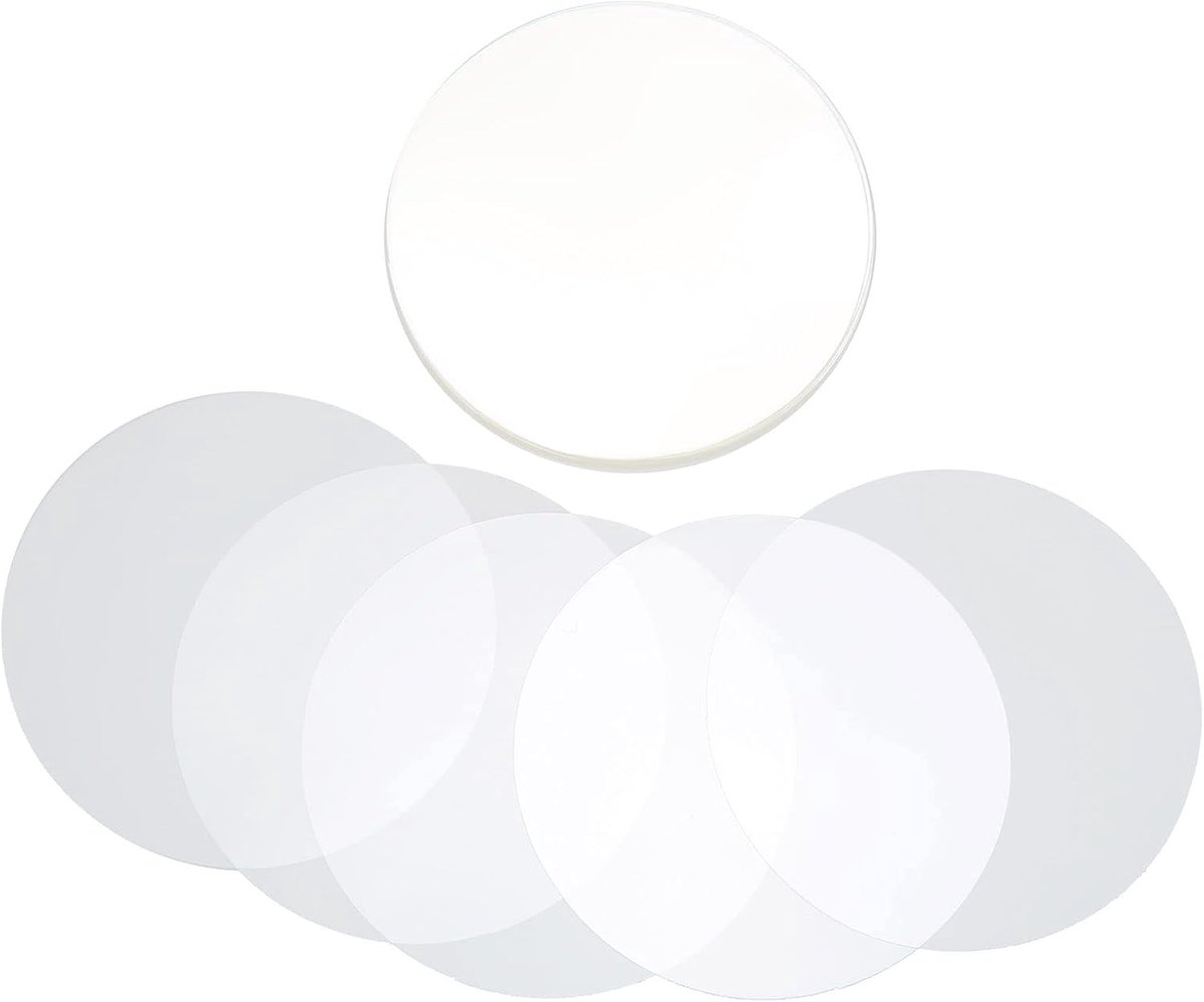 100 stuks badgefolie, transparante hoesjes voor ronde knoppen, beschermende folie voor DIY badgekettingen, 58 mm