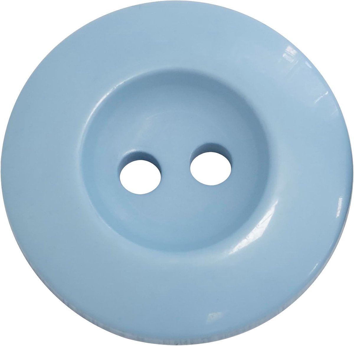 Knopen Ø25x4mm met 2 gaten 40L L40 - kleur blauw - kunststof - opening 3 mm - kort naaien decoratie kleding