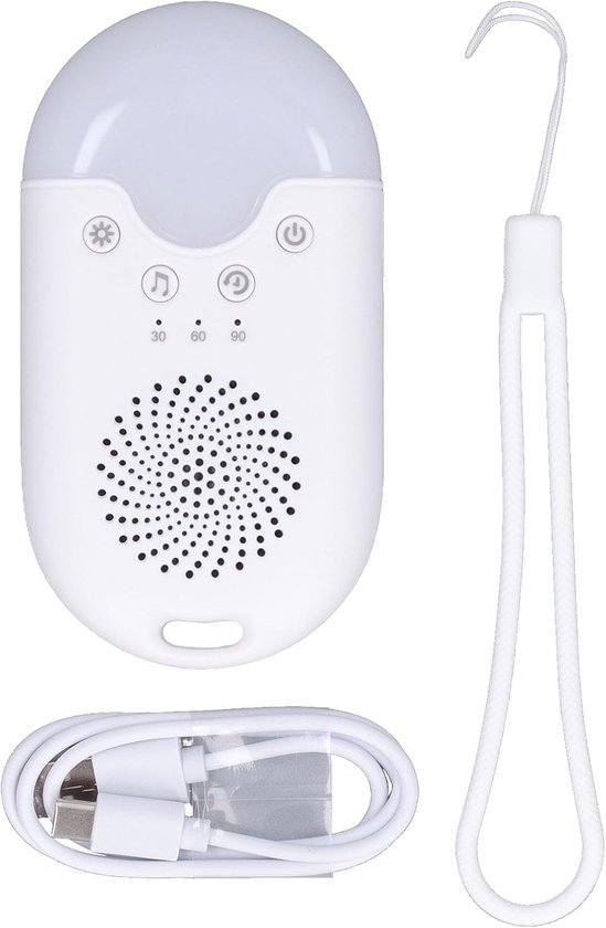 Witte Ruismachine - Slaapgeluiden Machine - Betere Slaap - 21 Verschillende Geluiden - 120 mm - Wit — afbeelding 4