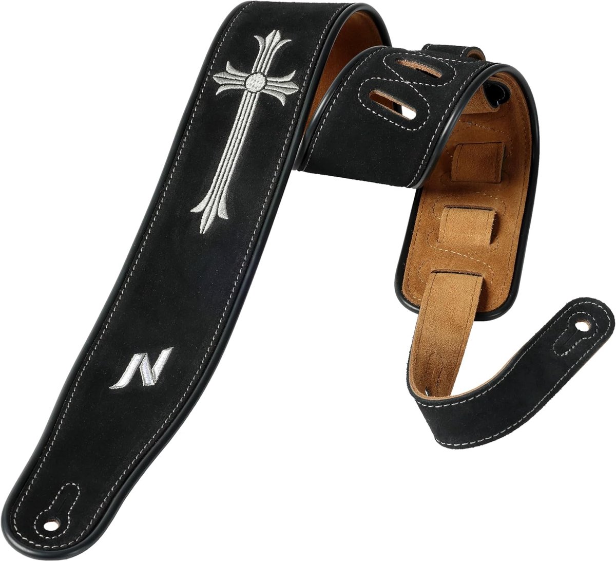 Guitar strap 2.7'' - geborduurd - uniek ontwerp - comfortabel spelen - ShopVlot