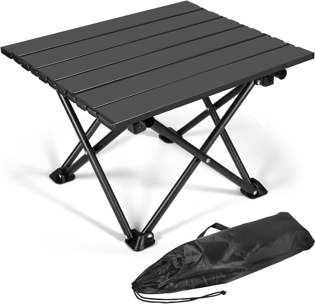 Opvouwbare kampeertafel - ultralicht koolstofstaal - met draagtas - ideaal voor picknick - ShopVlot