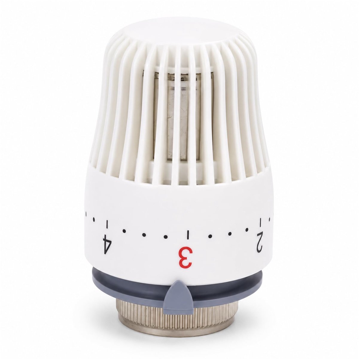 Verwarmingsthermostaat M30×1,5 - witte thermostaatkop - zachte afdichting - ideale temperatuurregeling - ShopVlot