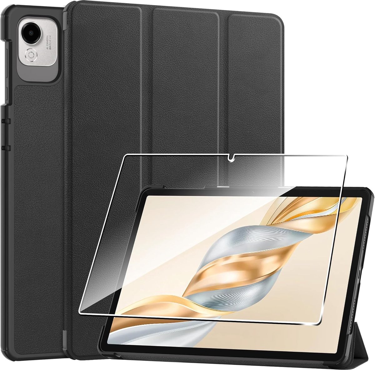 Tablet Hoes voor Honor Pad X9a 2025 - Kunstleer - Auto Wake/Sleep - Bescherming tegen Krassen - ShopVlot