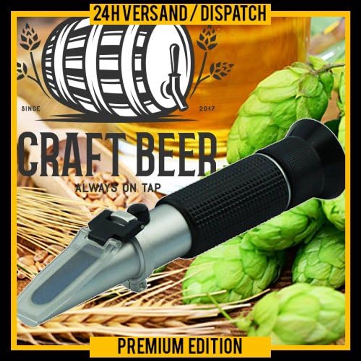 Refractometer hand refractometer - suikergehalte - ATC - ideaal voor bierbrouwen - ShopVlot