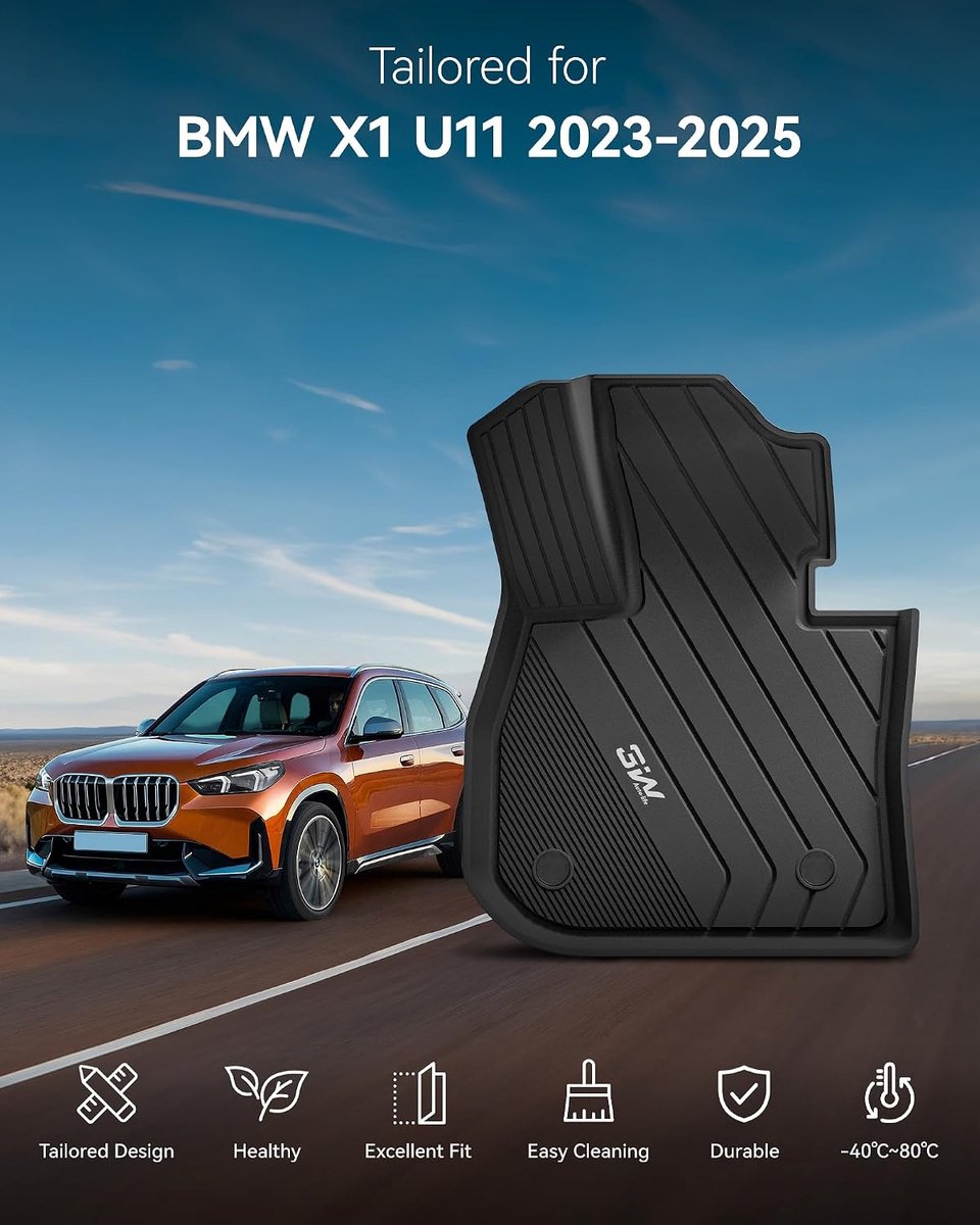 Autovloermatten voor BMW X1 U11 2023-2025 - TPE materiaal - Perfecte pasvorm - Bescherming tegen vuil - ShopVlot
