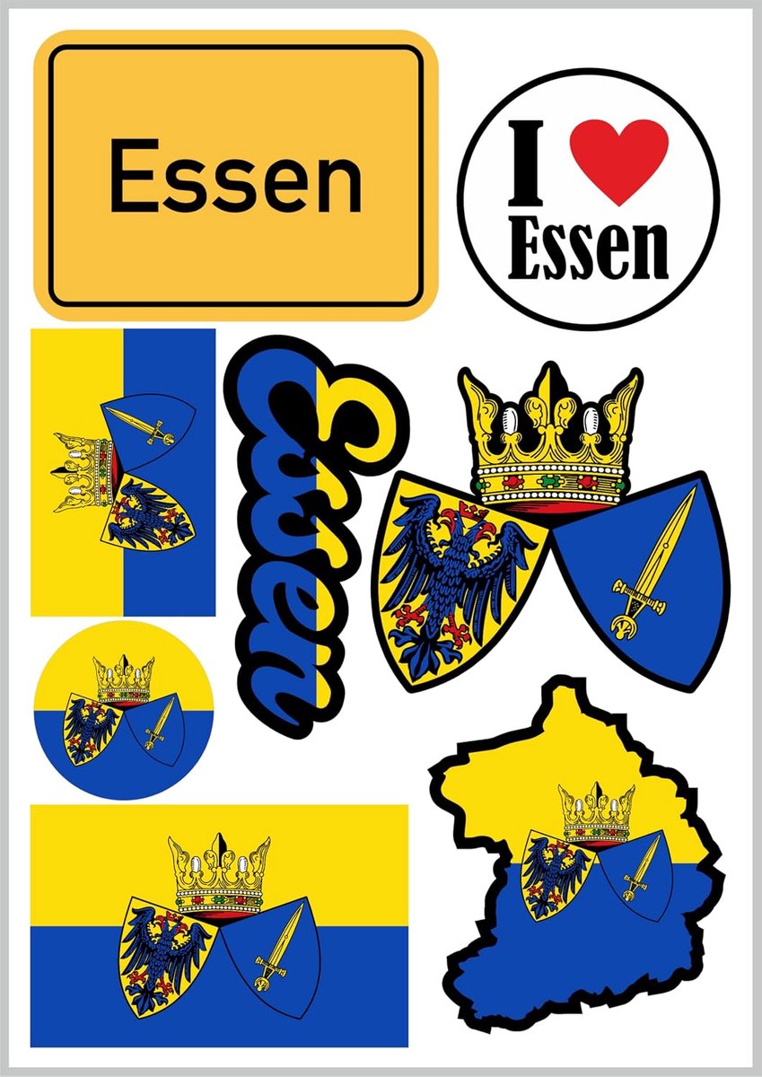 Food Stickers Set 8 Stuks - Vinyl Vlaggen - Waterproof - Voor Auto en Motor - ShopVlot