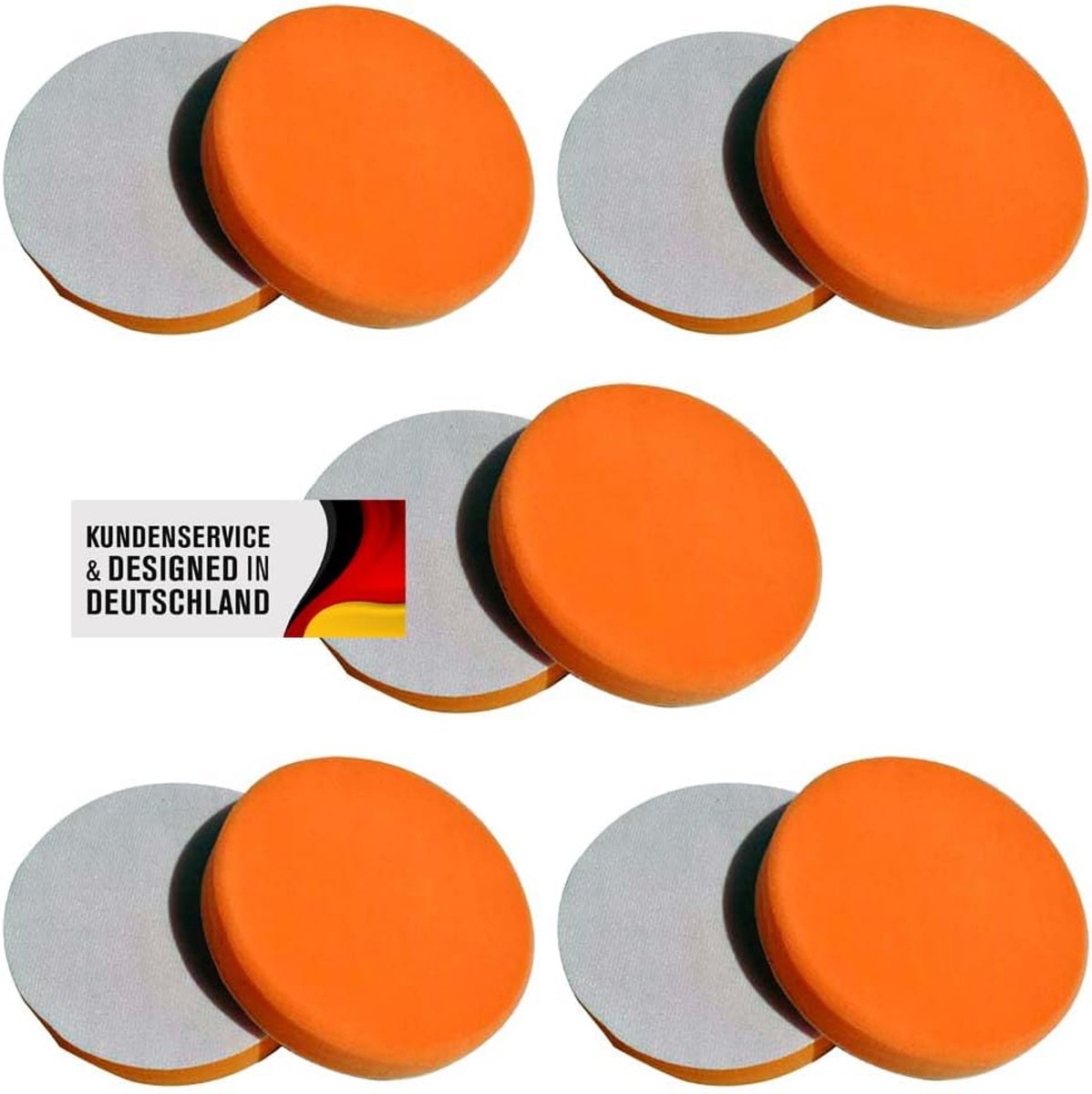 Polijstset Professionele Polijstschuim 180 mm - Medium Hardheid - Hologramvrij Polijsten - Geschikt voor Polijstmachine - ShopVlot