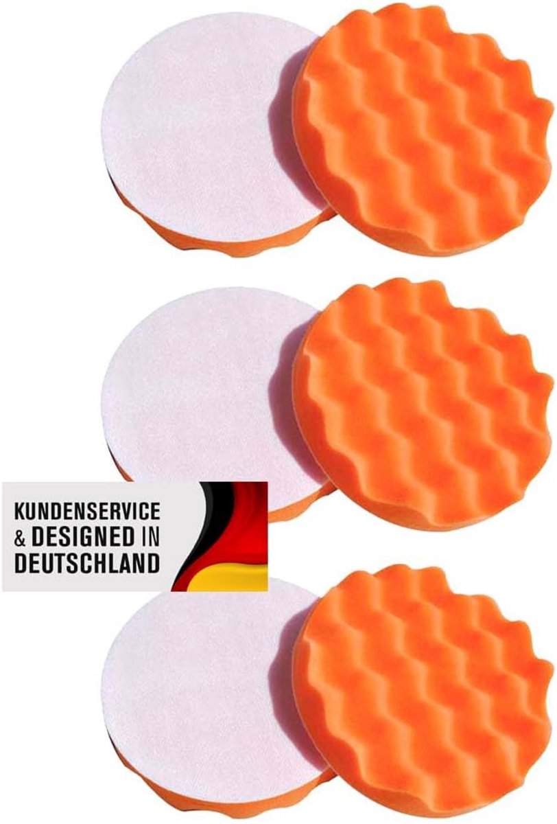 Polijstspons 180 mm - Velcro - verschillende hardheden - ideaal voor polijstmachines - ShopVlot