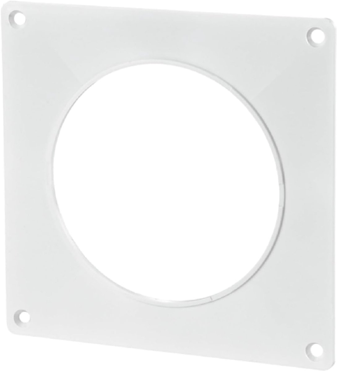 Ventilatieplaat 150mm - kunststof wandflens - rond - geschikt voor PVC ventilatiebuizen - ShopVlot