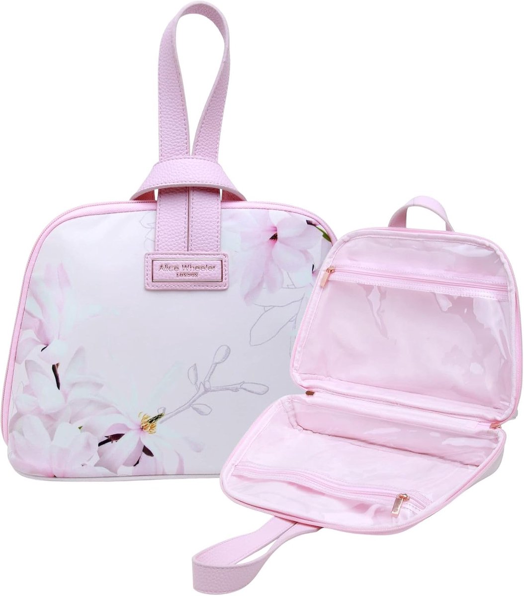 Cosmetic beauty bag groot - baby pink - luxe design - ideaal voor reizen - ShopVlot