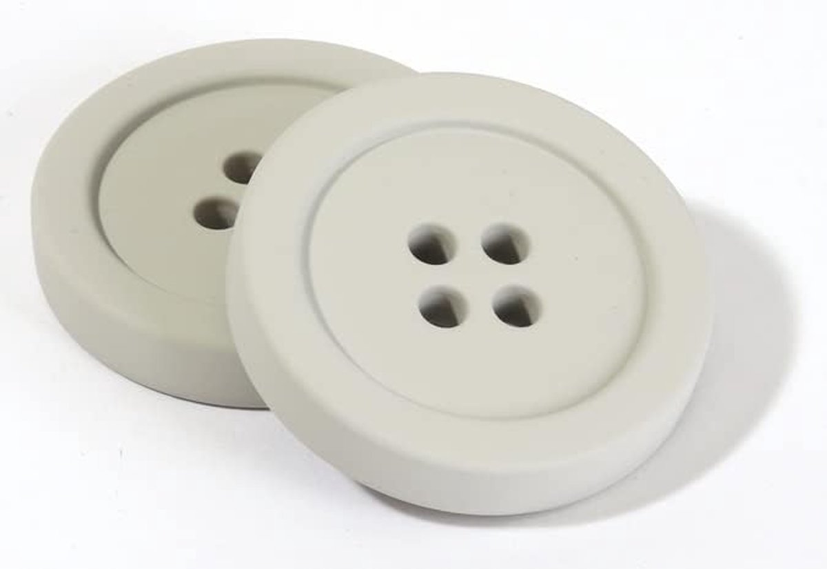 Naaigewichten knoopvorm 100 g - grijs - antislip rubber - eenvoudig patroon vastzetten - ShopVlot