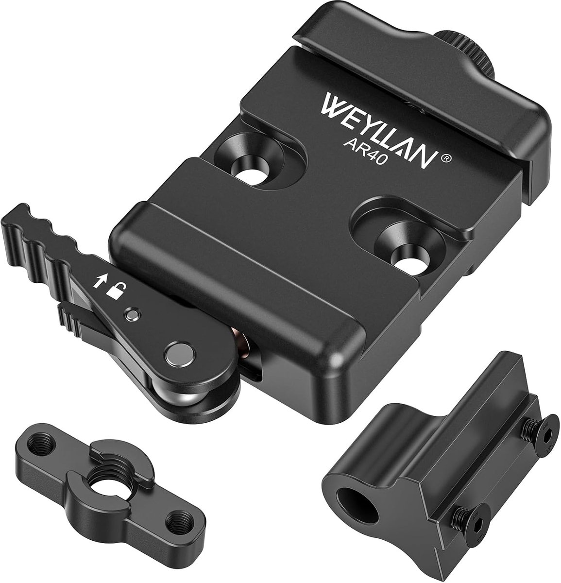 Adapter voor Bibein ARCA Rail - Aluminium - Snelsluiting met fine-tuning - Geschikt voor Harris & Atlas NC - ShopVlot