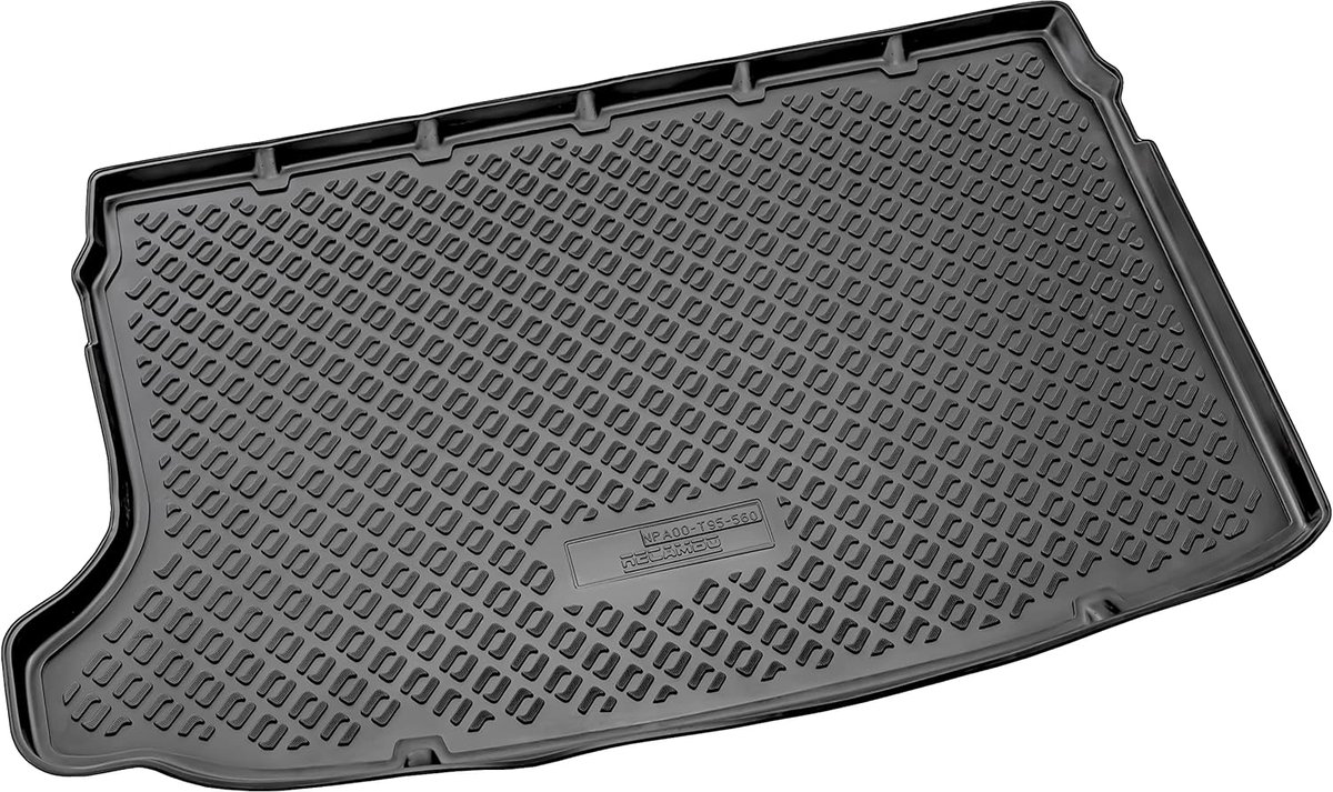 Rubber Kofferbakmat Premium Geschikt voor VW T-Cross C11 - Vario Onderkant - Perfecte Pasvorm met Rand - ShopVlot