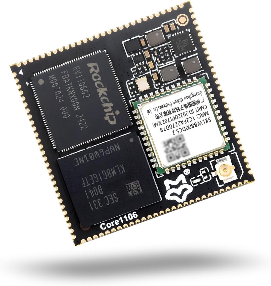 Core board 0.5TOPS NPU - 128MB RAM - 8GB eMMC - ondersteuning voor AI edge computing - ShopVlot
