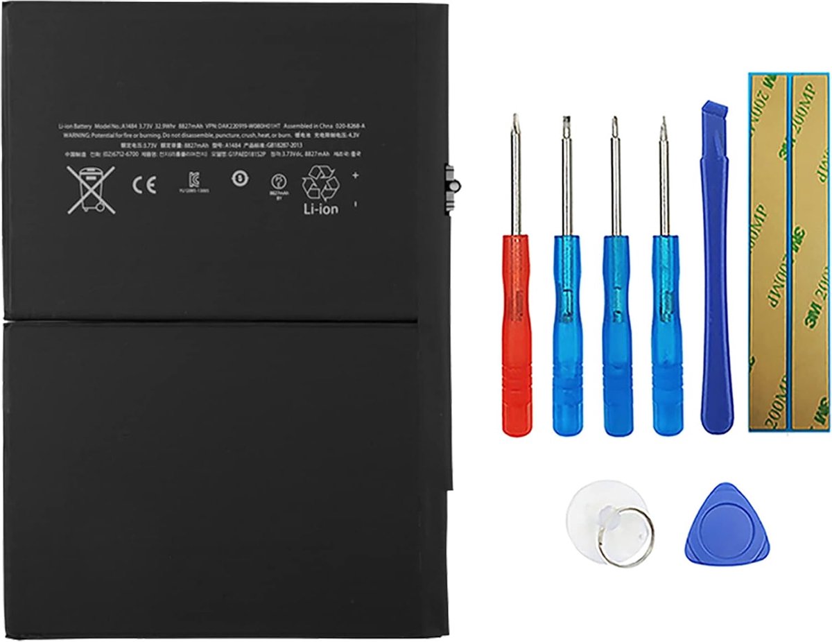 Batterij A1484 voor iPad 7 (10.2") - Lithium polymer - 8827mAh - Vervang je accu eenvoudig - ShopVlot