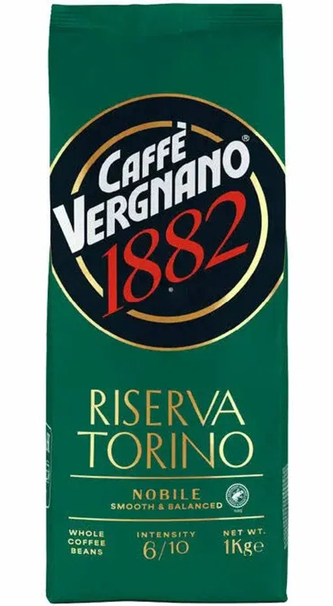 Vergnano Riserva Torino Nobile Rainforest Allianced koffiebonen 1kg