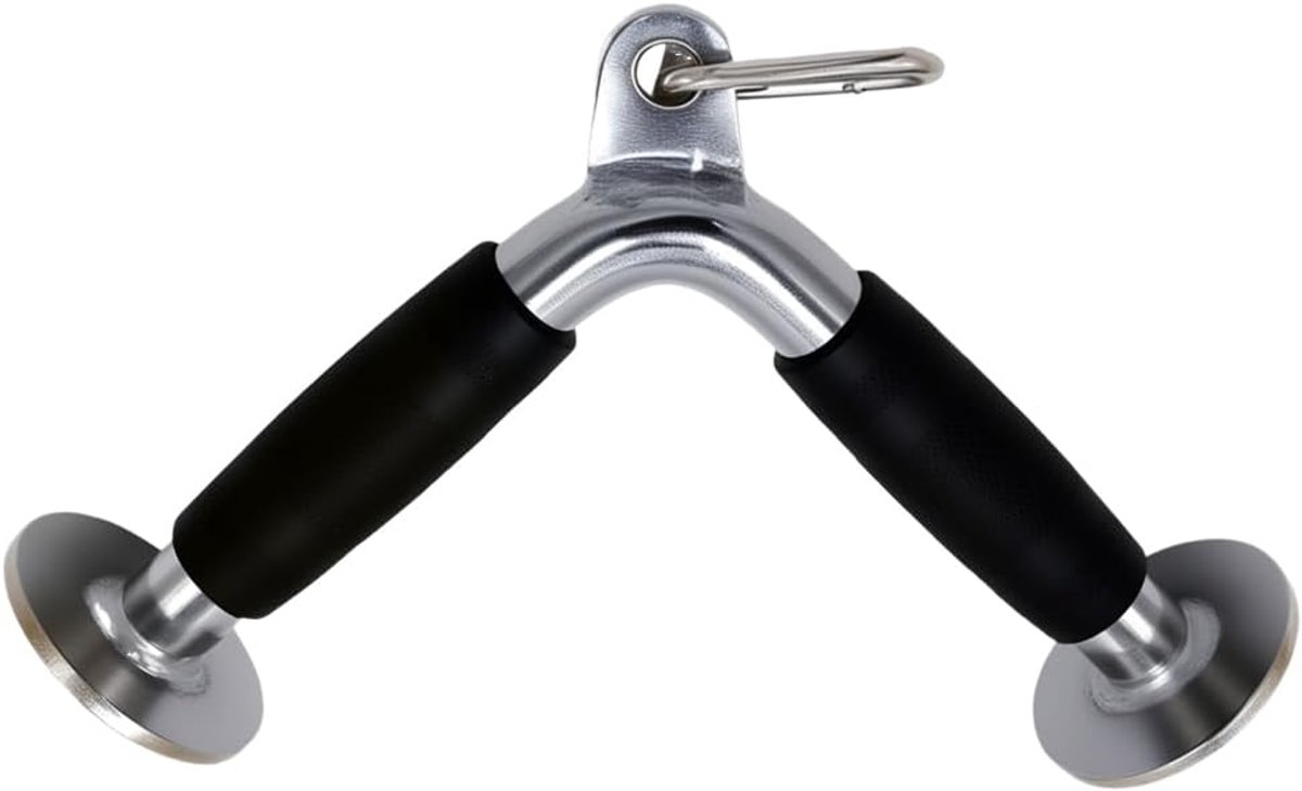 LAT Pull Down Bar - Deluxe V-vormig - Rubber handvat - Ideaal voor tricepsoefeningen - ShopVlot