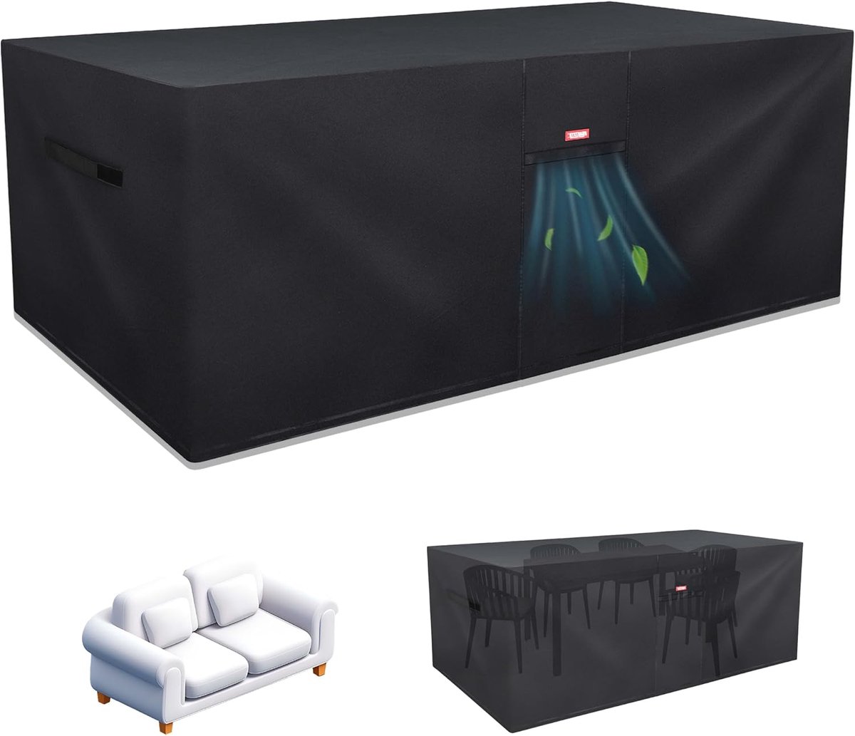 Tuinmeubelbescherming 245 x 165 x 100 cm - 600D Oxford stof - Waterproof en UV-bescherming - Bescherm je patio meubels - ShopVlot