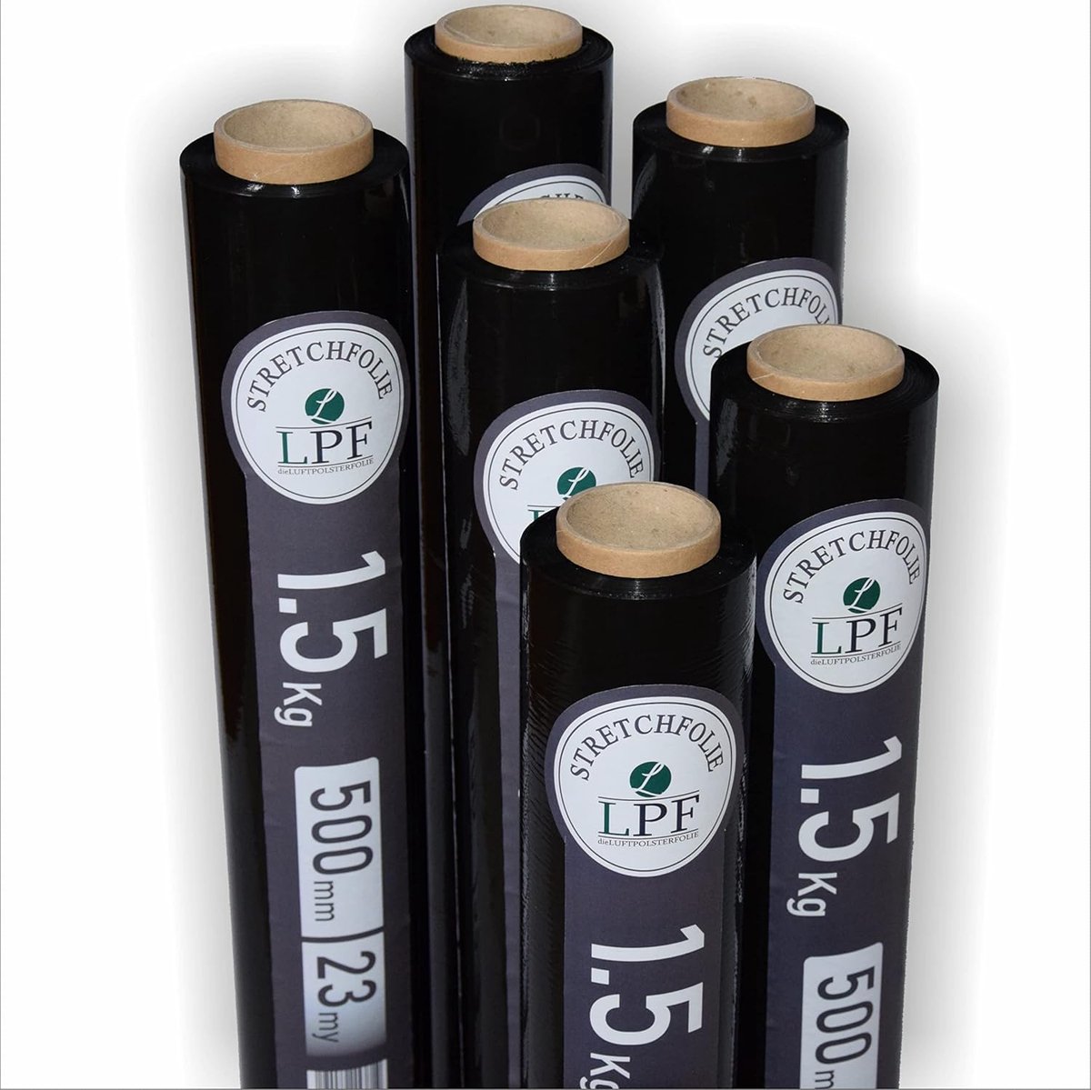 Stretchfolie 50 cm - Zwart - 5-laags - Perfect voor verhuizen - ShopVlot