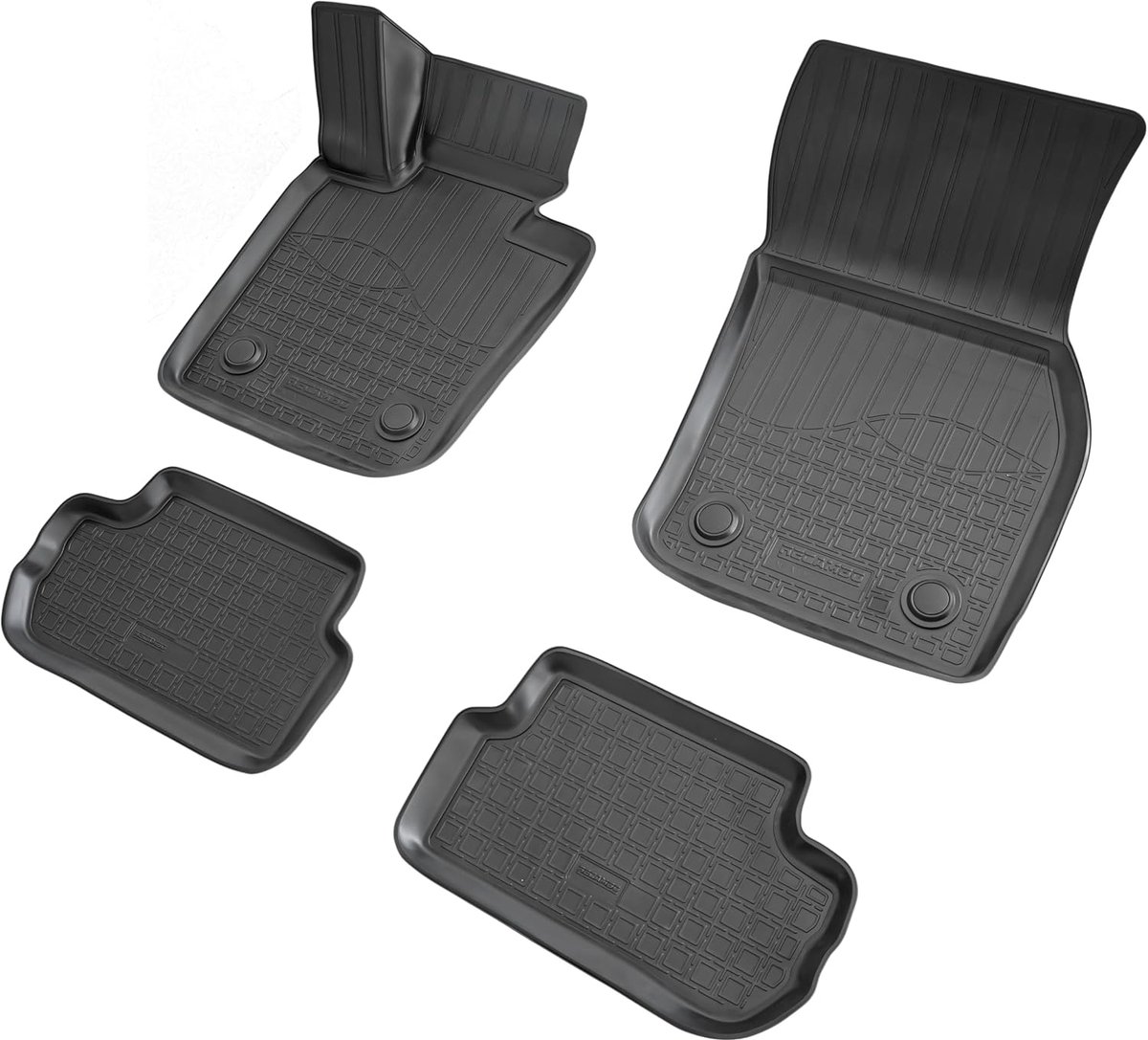 Autovloermatten Mini Cooper F56 - 3D-rubber - hoge rand - waterdicht en antislip - ShopVlot