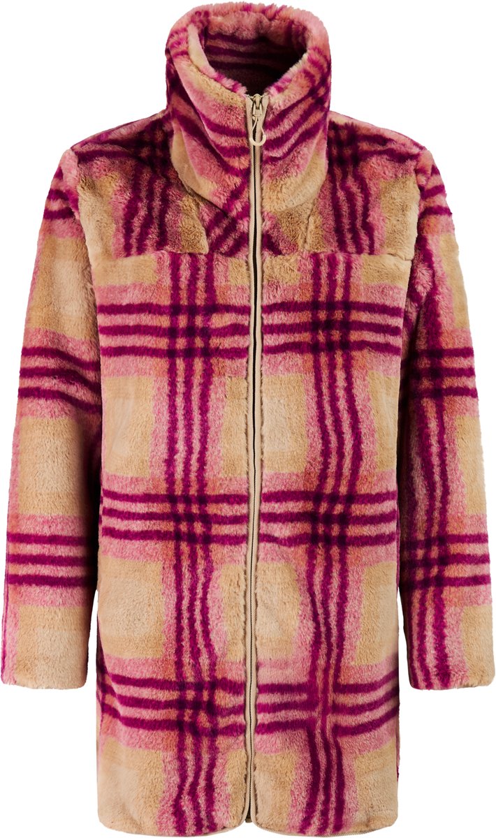 Protest PRTRubbin Jas Dames Outdoorjas Teddy Rits Paars