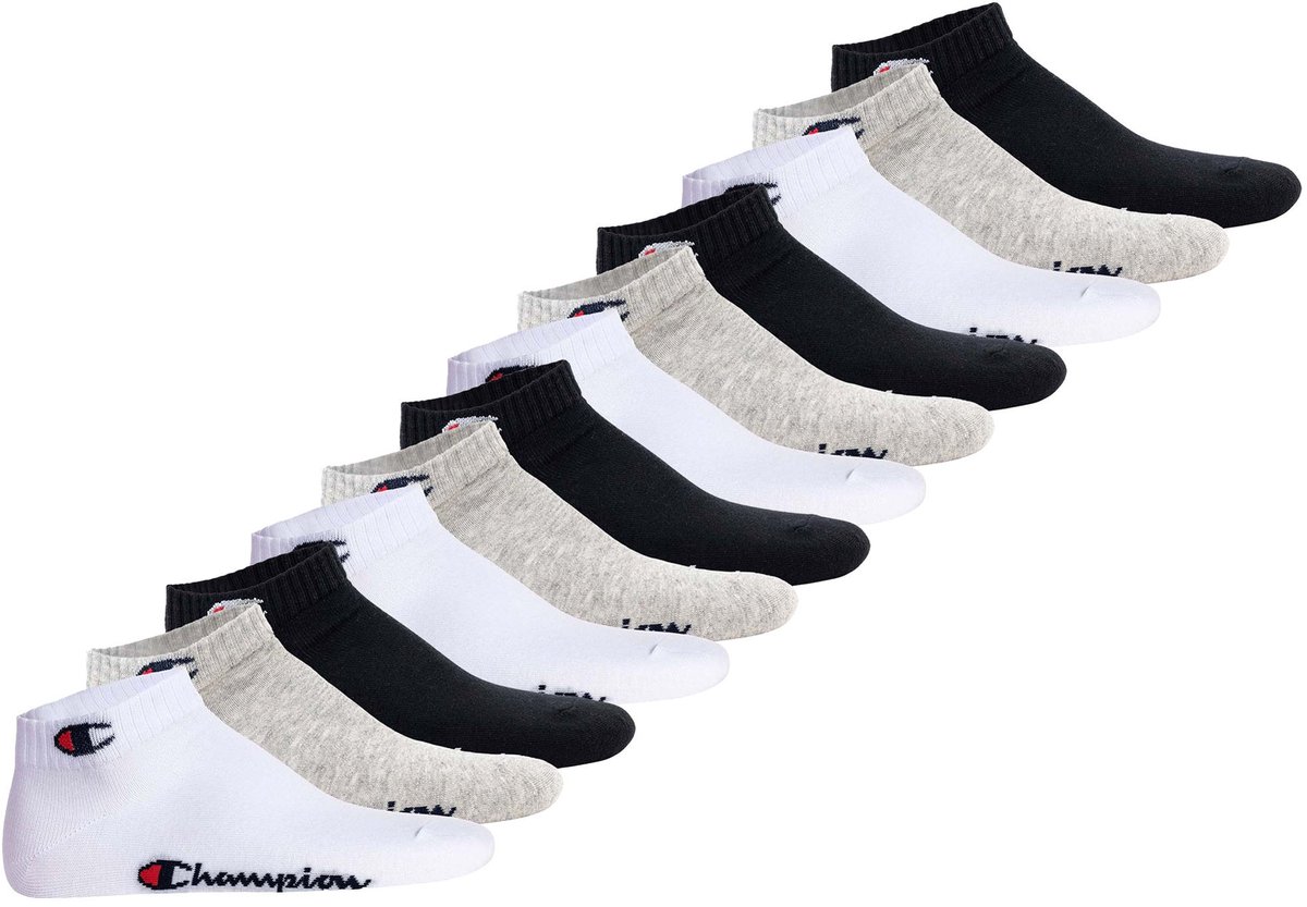 Champion Sokken 39-42 Verpakking van 12 Zwart