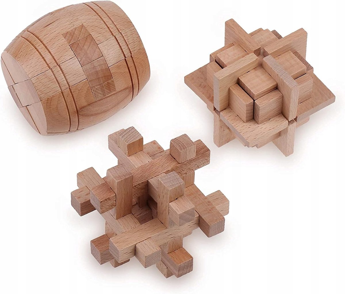 Houten 3D Puzzel - Creatieve Bouwset voor Kinderen en Volwassenen