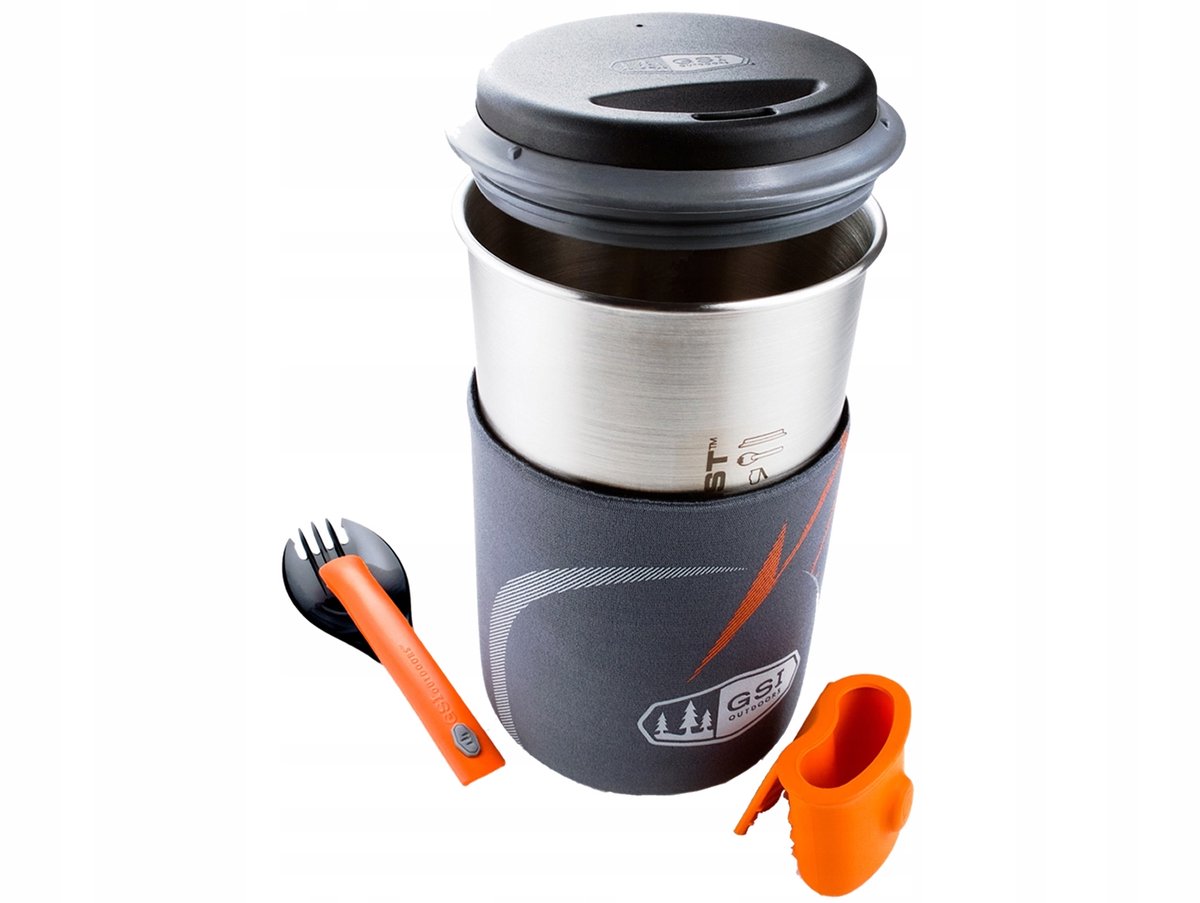 GSI Glacier Stainless Minimalistische kookset - 0,6L, ultralicht voor 1 persoon