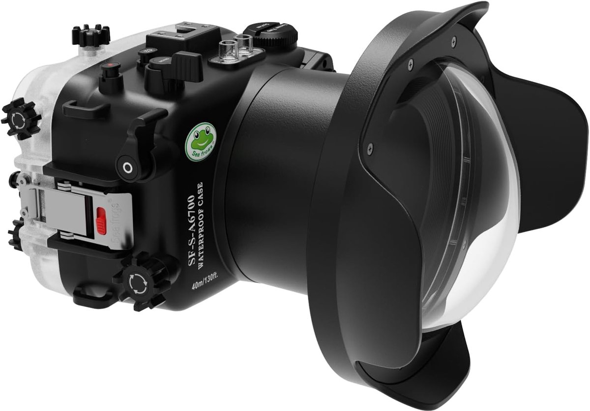 Waterdichte camera behuizing case - compatibel met Sony A6700 - 40M/130FT onderwater bescherming - ideaal voor duiken - ShopVlot