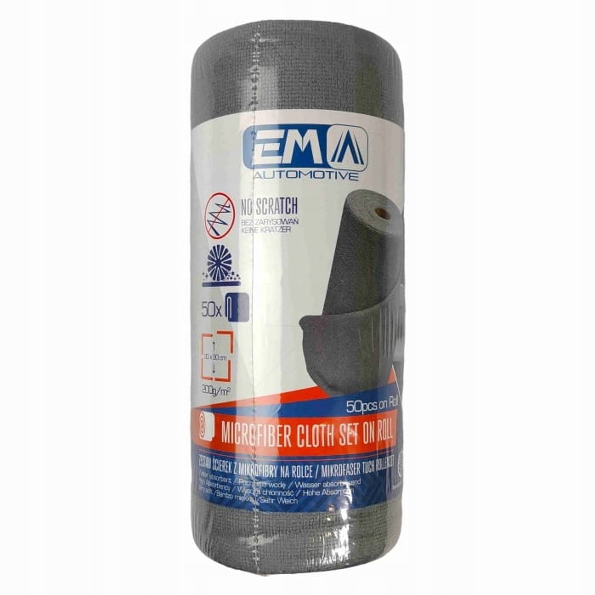 50x Microvezeldoeken Rol 30x30cm 200gsm - Auto Reiniging